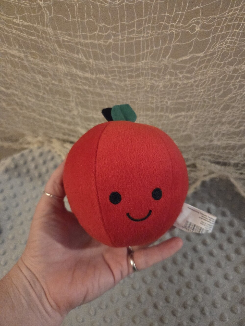 small red apple stuffed animal toy new without tags